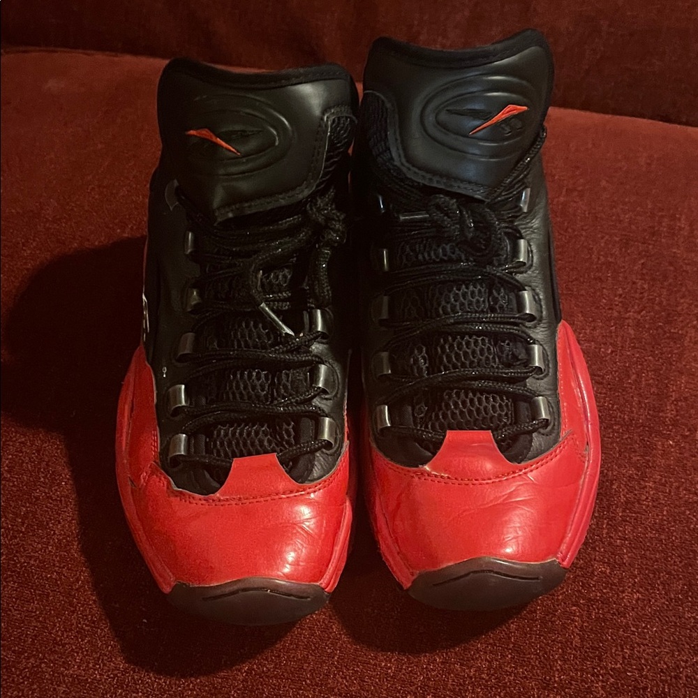 Reebok Black and Red Athletic Shoes